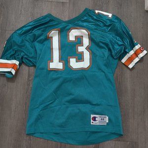 NFL Miami Dolphins Dan Marino Teal Jersey Large